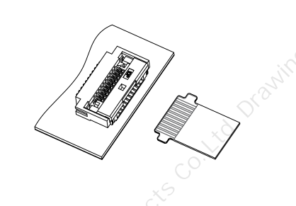 翻蓋臥貼0.5mm Pitch H2.0（帶扣）